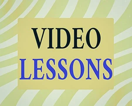 Word writing text Video Lessons. Business concept for Online Education material Stock Illustration