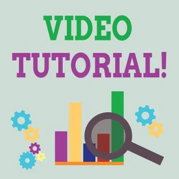 Word writing text Video Tutorial. Business concept for method of transferring Illustrazione stock