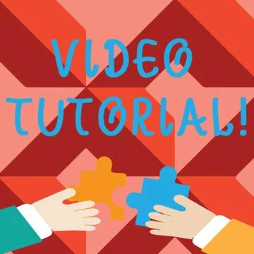 Word writing text Video Tutorial. Business concept for method of transferring Stock Illustration