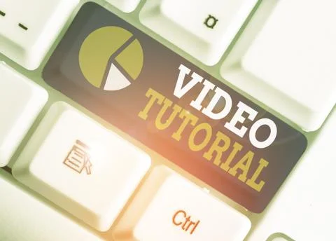 Word writing text Video Tutorial. Business concept for method of transferring Stock Photos