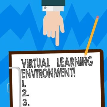Word writing text Virtual Learning Environment. Business concept for webbased イラスト素材