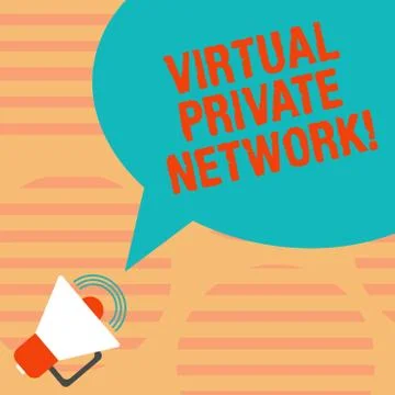 Word writing text Virtual Private Network. Business concept for network that is Stock Illustration