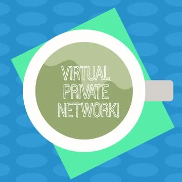 Word writing text Virtual Private Network. Business concept for network that is Illustrazione stock