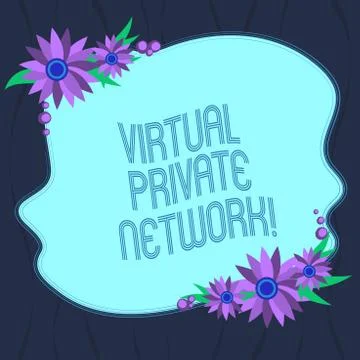 Word writing text Virtual Private Network. Business concept for network that is Illustrazione stock