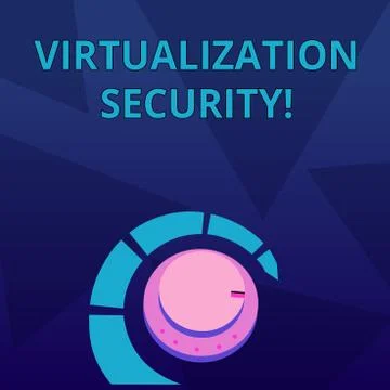 Word writing text Virtualization Security. Business concept for running multi Stock Illustration