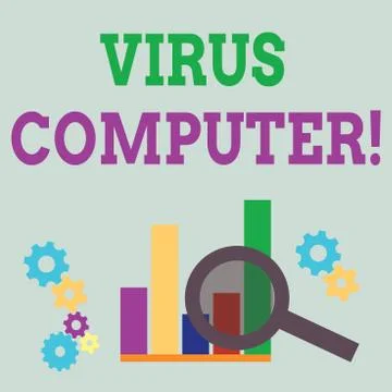 Word writing text Virus Computer. Business concept for Malicious software Stock Illustration