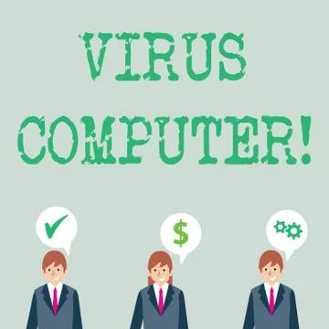 Word writing text Virus Computer. Business concept for Malicious software Stock Illustration