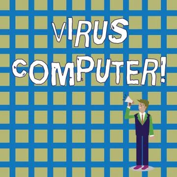 Word writing text Virus Computer. Business concept for Malicious software Stock Illustration