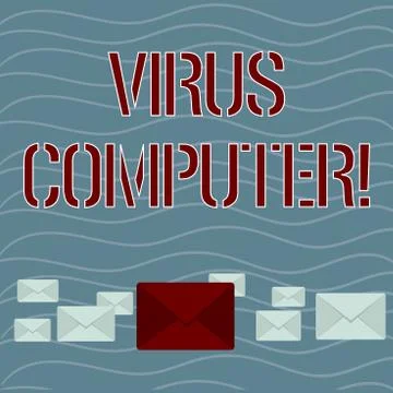 Word writing text Virus Computer. Business concept for Malicious software Stock Illustration
