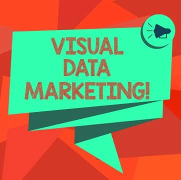 Word writing text Visual Data Marketing. Business concept for Use images to Illustrazione stock