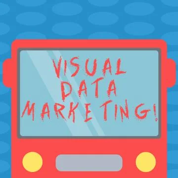 Word writing text Visual Data Marketing. Business concept for Use images to Stock Illustration