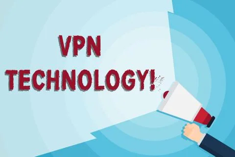 Word writing text Vpn Technology. Business concept for programming that creates 스톡 일러스트
