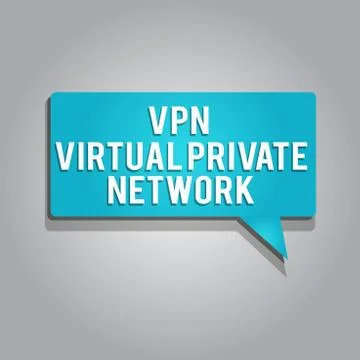 Word writing text Vpn Virtual Private Network. Business concept for Safe Illustrazione stock