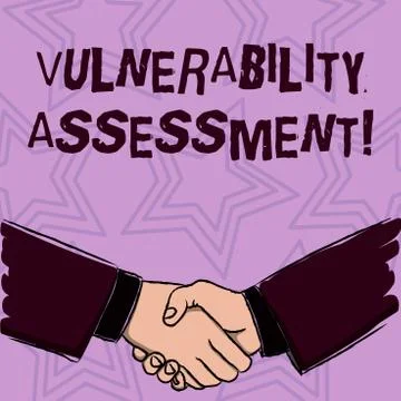Word writing text Vulnerability Assessment. Business concept for defining ide 스톡 일러스트