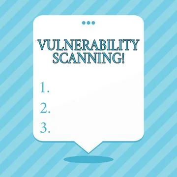 Word writing text Vulnerability Scanning. Business concept for Check of the イラスト素材