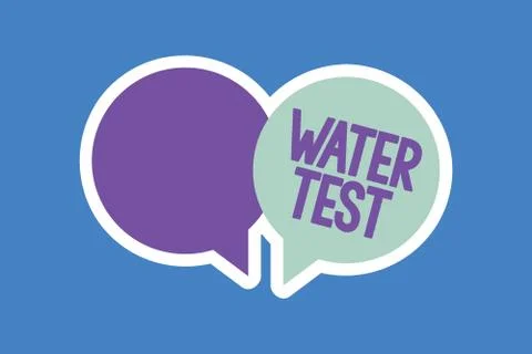 Word writing text Water Test. Business concept for Sampling of various liquid 스톡 일러스트