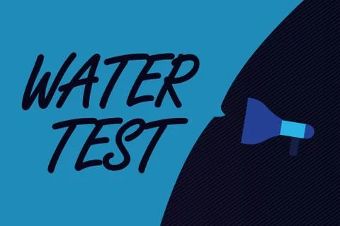 Word writing text Water Test. Business concept for Sampling of various liquid 스톡 일러스트