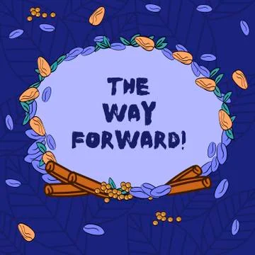 Word writing text The Way Forward. Business concept for Direction to keep going Illustrazione stock