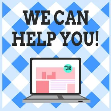 Word writing text We Can Help You. Business concept for offering good assistance イラスト素材