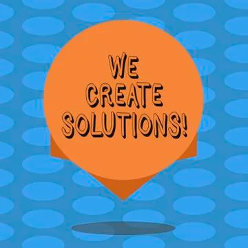 Word writing text We Create Solutions. Business concept for way to solve problem イラスト素材