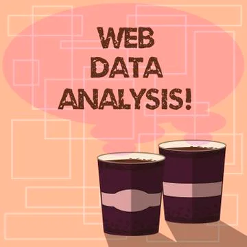 Word writing text Web Data Analysis. Business concept for measurement collection Stock Illustration