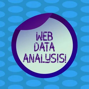 Word writing text Web Data Analysis. Business concept for measurement collection Stock Illustration