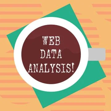 Word writing text Web Data Analysis. Business concept for measurement collection Ilustración de archivo