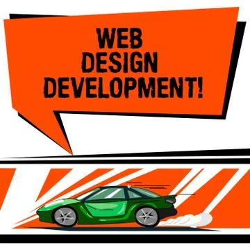 Word writing text Web Design Development. Business concept for developing 스톡 일러스트