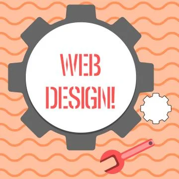 Word writing text Web Design. Business concept for process of creating websites イラスト素材