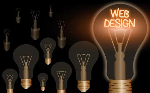 Word writing text Web Design. Business concept for Website development Designing イラスト素材