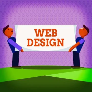 Word writing text Web Design. Business concept for website creation which Stock-Illustration