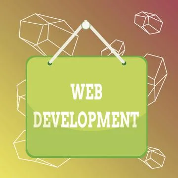 Word writing text Web Development. Business concept for dealing with developing 스톡 일러스트