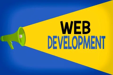 Word writing text Web Development. Business concept for work involved in イラスト素材