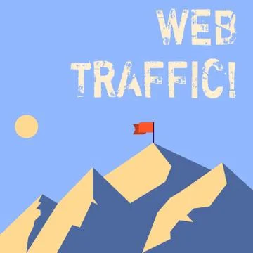 Word writing text Web Traffic. Business concept for amount of data sent and Ilustración de archivo