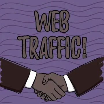 Word writing text Web Traffic. Business concept for amount of data sent and イラスト素材