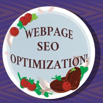 Word writing text Webpage Seo Optimization. Business concept for makes online イラスト素材
