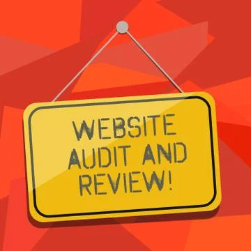 Word writing text Website Audit And Review. Business concept for Evaluation of イラスト素材