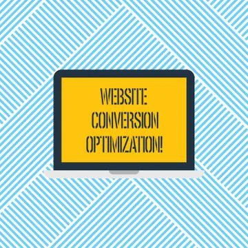 Word writing text Website Conversion Optimization. Business concept for System Stockillustratie