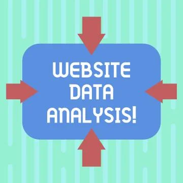 Word writing text Website Data Analysis. Business concept for analysis and Stock Illustration