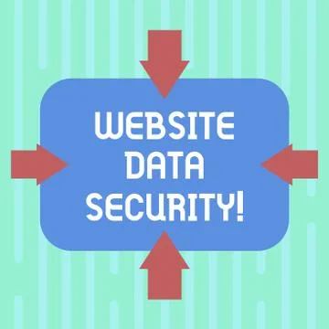 Word writing text Website Data Security. Business concept for Protecting digital Illustrazione stock