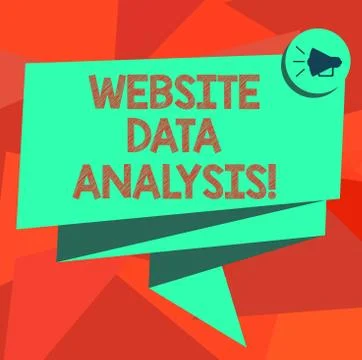 Word writing text Website Data Analysis. Business concept for analysis and 스톡 일러스트