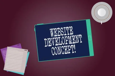 Word writing text Website Development Concept. Business concept for developing a Illustrazione stock