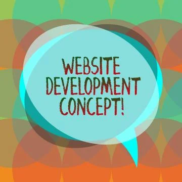 Word writing text Website Development Concept. Business concept for developing a 스톡 일러스트