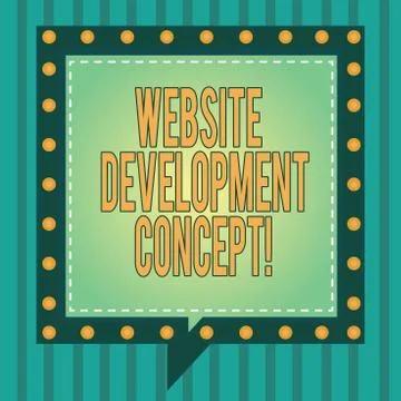 Word writing text Website Development Concept. Business concept for developing a Stock Illustration