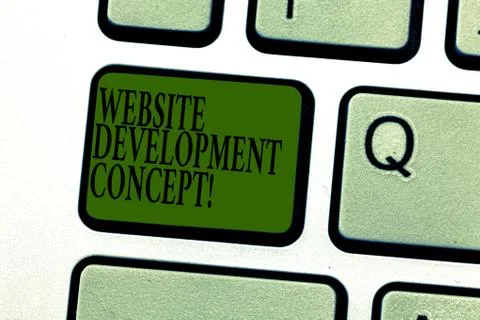 Word writing text Website Development Concept. Business concept for developing a Stock Photos