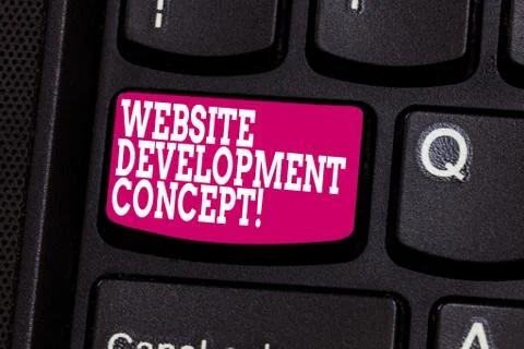 Word writing text Website Development Concept. Business concept for developing a 写真素材