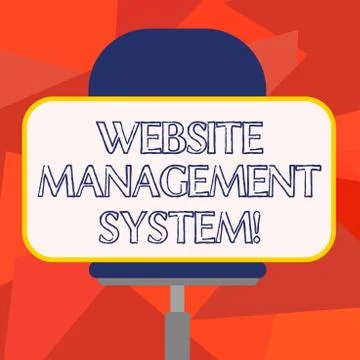 Word writing text Website Management System. Business concept for way to Stock Illustration