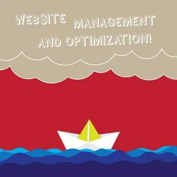 Word writing text Website Management And Optimization. Business concept for SEO 库存插图