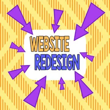 Word writing text Website Redesign. Business concept for modernize improver or Illustration