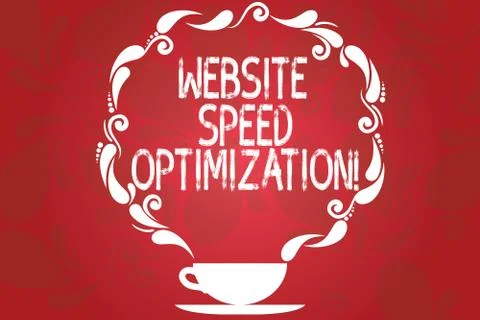Word writing text Website Speed Optimization. Business concept for Improve Stock Illustration